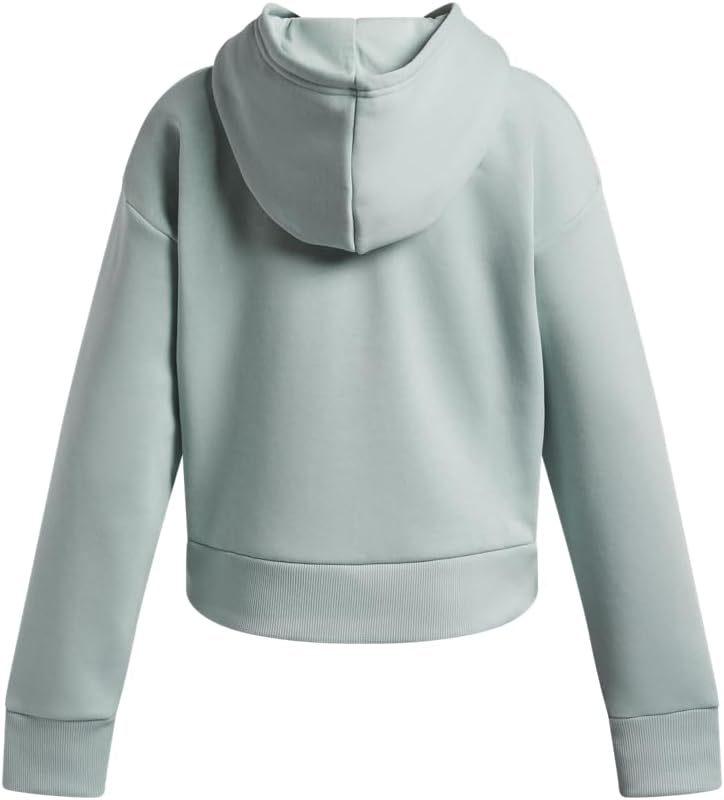 UA Rival - Hoodie Forrado a Fleece, Azul/Branco Esmaltado - YSM, Azul Esmaltado/Branco, 68