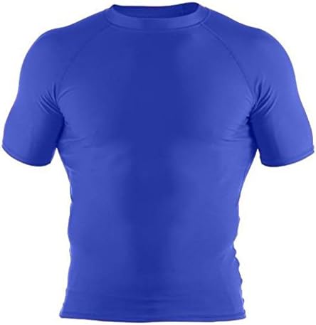 Clinch Gear Compression Shirt, Rash Guard for Cross-Training WOD's, OCR, MMA, BJJ, No-Gi, Double Stitched, Mens Workout Short Sleeve Compression Shirt, Premium Quality