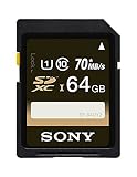 Sony 64GB Class 10 UHS-1 SDXC up to 70MB/s Memory Card (SF64UY2/TQ)