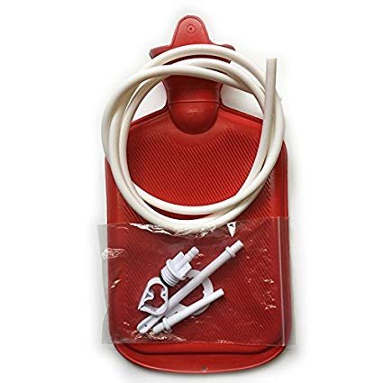 Pevor Water Bottle Cleansing Kit Enema Bag Kit Rubber Personal Health Cleanse 2000ML - Thumbnail 5