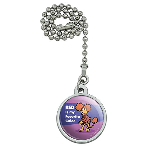 GRAPHICS & MORE Red is My Favorite Color Fraggle Rock Ceiling Fan Light Pull Chain