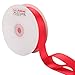 LaRibbons 1 Inch Wide Double Face Satin Ribbon - 25 Yard (252-Hot Red)