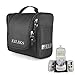 EILIKS Hanging Toiletry Bag Multifunction Cosmetic Bag Portable Cosmetic Travel Cases Waterproof Organizer Toiletry Kit for Girls Women Men (Black)