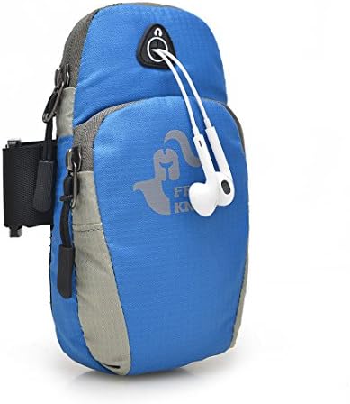Sports Arm Band , Waterproof Nylon Running Arm Bag Pouch For iPhone 7/6S/6/5S/5, Samsung Galaxy S7/S6/S5/S4, LG G5 G4 Nexus 5/5X, Sony Z5 And Less Than 5.5 inches Cell Phones (Blue)