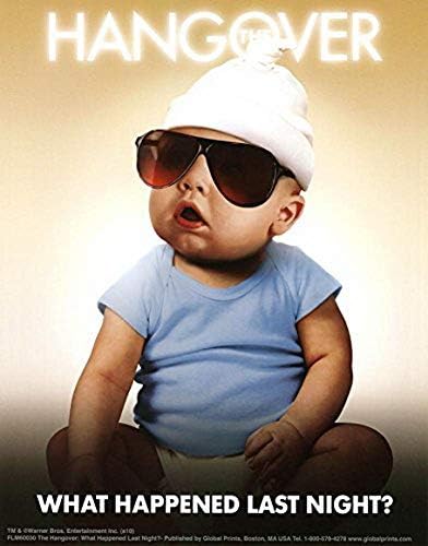 Ucland The Hangover Movie What Happened Last Night Baby Poster Print Masterprint MasterPoster Print, 12x16