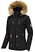 Wantdo Women's Waterproof Ski Fleece Jacket Mountain Parka Warm Faux Fur Collar