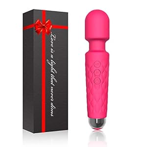 Feeke Personal Powerful Vibrate Wand Massager with 20 Magic Vibration Modes, Whisper Quiet, Waterproof, Handheld…