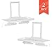 KLEEGER Premium Shelving Unit for Bathroom Bedroom Office (2-Pack) Wall Outlet Shelf Organizer