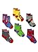 Super Hero Adventures Spider-Man Boys 6 pack Athletic Crew Socks (2T-3T, Multi)