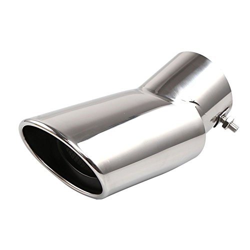 Triclicks 2Pcs Silver Car Exhaust Muffler Tail Pipe Tip Tailpipe for Honda CRV CR-V 2017