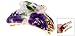 uxcell Women Spring Loaded Purple Flower Print Plastic Hair Claw Clamp Clip Barrette
