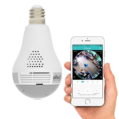 Bulb Camera Kuwait OLTEC Light Camera Security 1080p WiFi Wireless Smart spy Bulb Camera ...