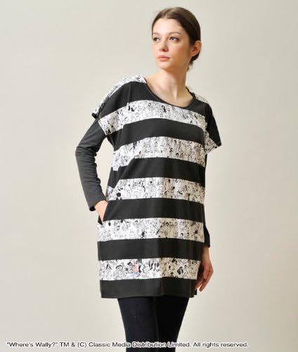 Amazon Co Jp グラニフ Graniph Where S Wally 半袖 ワンピース スペース ウォーリー ホワイト Lady F 服 ファッション小物