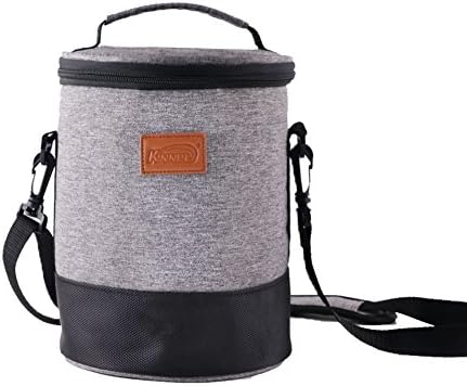 HaveGet Insulation Cooler Bags for 64 OZ Mini Keg Insulated Beer Growler Cooler Home brew Keg Cooler tote (6.6"L x 6.6"W x 7.8"H)