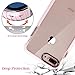 KERZZIL Compatible with iPhone 8 Plus/7 Plus Case, Clear Anti-Scratch Shock Absorption Full Protective Cover Case - Pink Clear