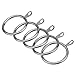 Shappy Metal Drapery Curtain Rings Hanging Rings for Curtains and Rods, Drape Sliding Eyelet Rings 30 mm Internal Diameter (Silver, 20 Pack)