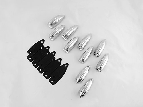 10 Single End Bass Drum Lugs without Mounting Screws - Thumbnail 3