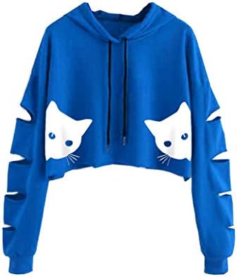 即日出荷 Ruji ルジ パーカー レディース ダメージ 無地 フード付き 長袖 ラッシュガード ショートパーカー トレーナー トップス 薄手 可愛い 少女 ファッション ねこ 通学 ダンス服 セクシー スポーツ 学生 4色展開 春 秋 アウトドア