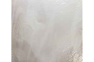 SUN AND MOON STAINED GLASS White Stained Glass Sheet (1 Sheet 8"x10")