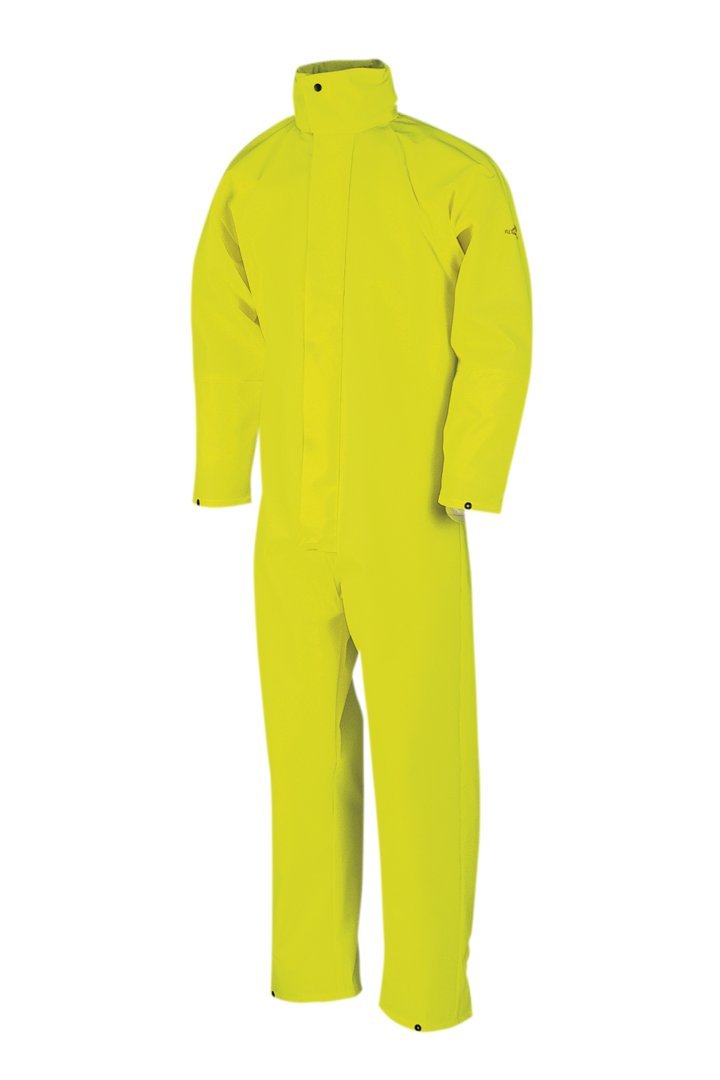 SIOEN 4964A2F01FY1L Montreal Rain Coverall, Large, Yellow