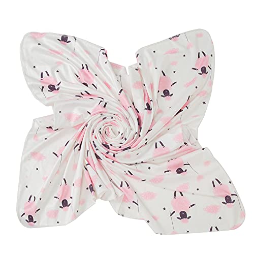 Galabloomer Receiving Blanket Headband Set Flower Print Baby Swaddle