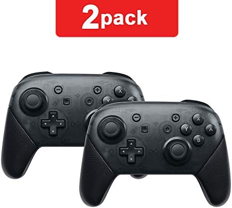 Switch pro Controller,Wireless Controller Compatible for Nintendo Switch (Black 2 Pack)
