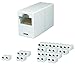 iMBAPrice RJ45 Coupler - (Pack of 5) Cat5e Ethernet Cable Extender Female to Female Straight Modular Inline Coupler