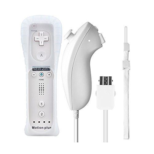 White Remote + Nunchuck Controller Set for Wii
