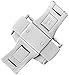 Hadley-Roma 22-mm Stainless Steel Push Button Deployant Clasp