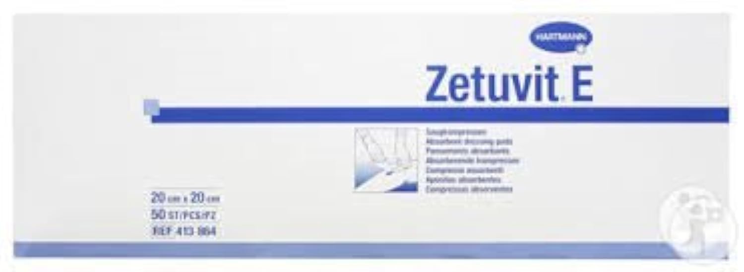 Hartmann Zetuvit E Sterile Absorbent Dressing Pads, 20cm x 20cm, Pack of 15