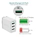 Quick Charge 3.0,Onlier 30W Qualcomm USB Wall Charger 3-Port USB Fast Travel Adapter for Samsung Galaxy Note8 / S8 / S8+ / S7 / Edge, iPhone X / 8 / 7 / Plus, iPad Pro / Air 2, LG G5 and More