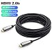 DELONG 30ft Long Fiber Optic HDMI Cable Support 4K UHD 60Hz at 18Gbps Ultra high Speed,Suitable for HDTV/TVBOX/Gaming Box/Projector/Nintendo Switch (100ft/50ft/30ft Optional) primary
