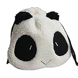 Polytree Fluffy Panda Purse Pouch Wallet Makeup Cosmetic Drawstring Bag