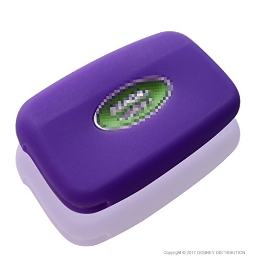 Massimiliano Incas DOBREV 5 Buttons Silicone Smart Key Case Rubber Cover Skin Fob Holder for Land Rover RANGE ROVER Evoque Sport Vogue Discovery Freelander Remote Key (purple) - Thumbnail 3