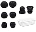 JNSA 8pcs Black Replacement Silicone Ear Tips Ear Buds Compatible with Powerbeats Pro Earphones - Black [Powerbeats Pro Ear Tip]