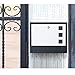 Locking Mailbox Wall Mounted Vertical– Jssmst mailboxes with Key Lock and Newspaper Compartment, Key Lock Drop Box Large Capacity, 14.3 x 3.8 x 11.8 Inch, White，SM-HPB911WN