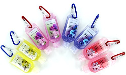 Le Vital Travel Size Hand Sanitizer Variety Pack (Pack of 8) 4 flavors - 1.8FL OZ per bottle