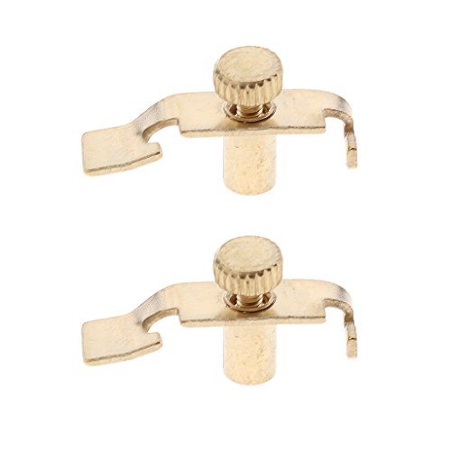 Homyl 2 Pieces Replacement Erhu Fine Tuners Precision Erhu Fine-Tuning String Instrument Accessory - Golden