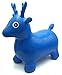 VIAHART Blue Deer Hopper, Pump Included, Inflatable Jumping Space Hopper Hopping Hoppity Hippity Hop Ride-on Bouncy Animal for Kids