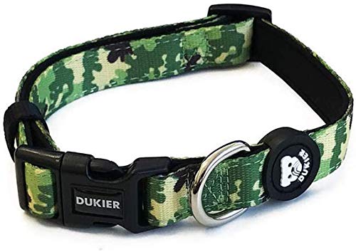 DUKIER - Dog Collar, Adjustable and Adjustable, Neoprene Pet Accessory, Camo Design Size XS — image 1