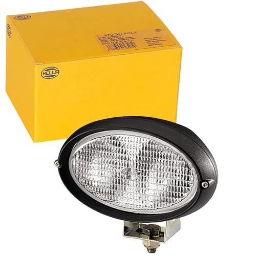 HELLA 1GA 996 161-291 Halógena-Faro de trabajo - Oval 100 - 12V - montaje exterior - de pie - Iluminación superficie - Cable: 2000mm - Conector: AMP