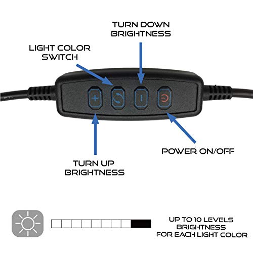 Mobile Live Stream Equipment, Phone and Mic Stand with Light, Smartphone Lighting Accessories for Streaming Videos on TIK Tok, YouTube, Twitch, Vlogging, Blogs