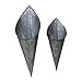 Hanging Metal Cone Wall Vases - Rustic Farmhouse Style, Nesting Set of 2