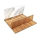 Newseego Phone Screen Magnifier, Phone Magnifying Screen, Desktop 3D Enlarger Screen Wooden Foldable Stand Holder, Movie & Video Stereoscopic Amplifying for All Smartphone - 12 inches- Original Wood