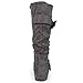 Brinley Co Women's Augusta-02wc Slouch Boot, Grey Wide Calf, 11 M US