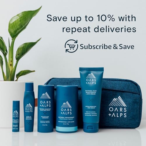 OARS + ALPS SOOTHING MEN’S SHAVING CREAM, DERMATOLOGIST TESTED AND INFUSED WITH ALOE AND COCONUT OIL, FRESH OCEAN SPLASH SCENT, TSA FRIENDLY, 3.4 OZ, 1 PACK