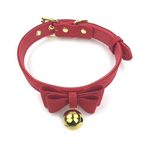 Bell Choker Collar Necklace Lolita Bow Collar Cat