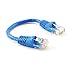 CablesOnline 10-Pack 6inch CAT5e UTP Ethernet RJ45 Full 8-Wire Blue Patch Cable, U-000BL-10
