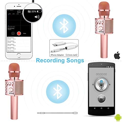 BONAOK Bluetooth Karaoke Microphone with Battery - $29.99