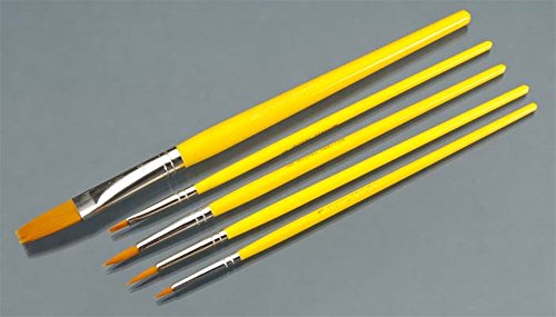 Royal Brush Manufacturing Royal and Langnickel Zip N' Close 5-Piece Brush Set, Gold Taklon